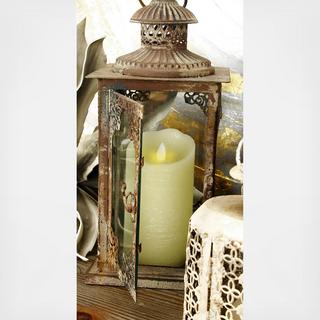 Traditional Wax Flameless Candles, Set of 3