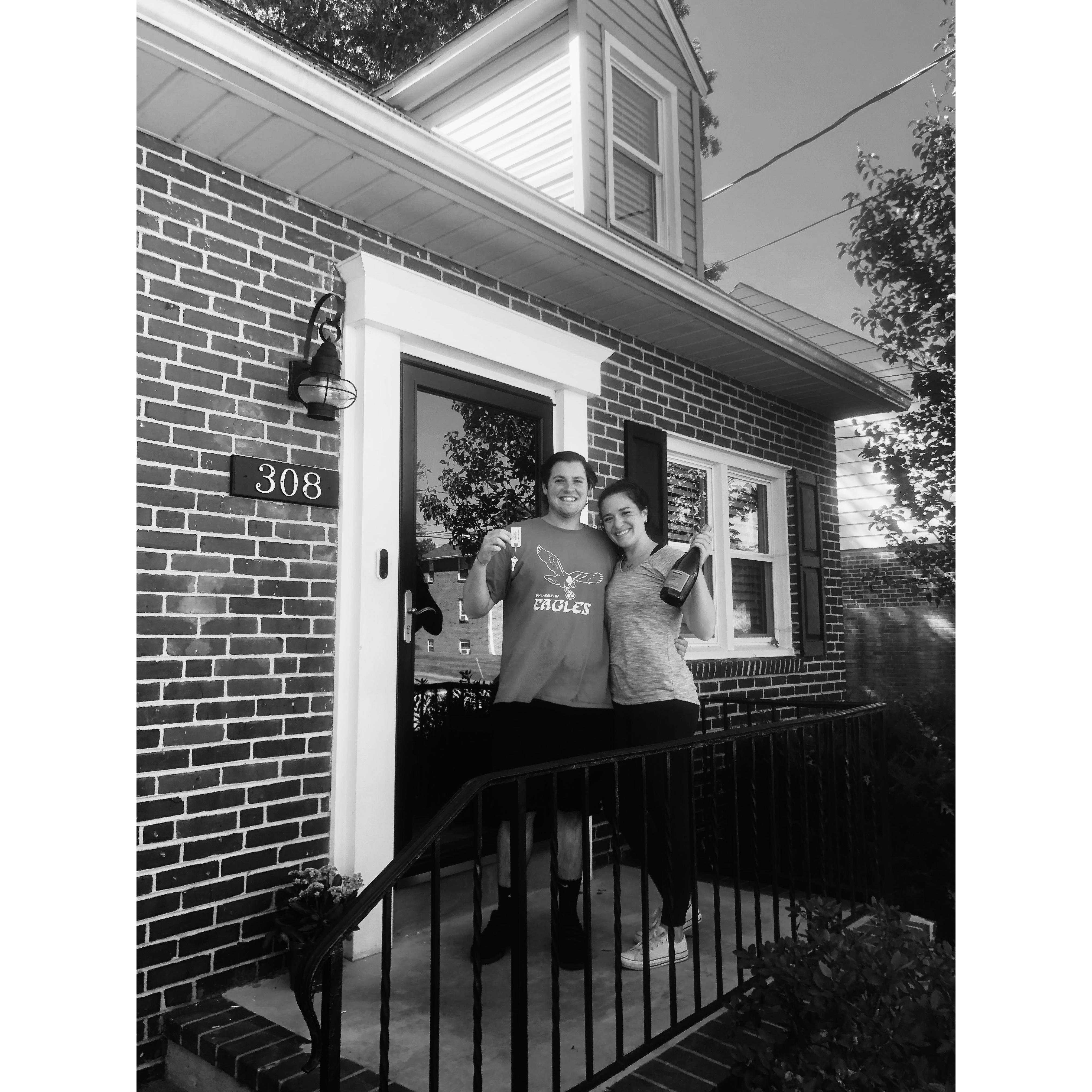 When Lisa and Nick bought their first house! Therefore, ending their long stint of living out-of-suitcases between family member's homes.