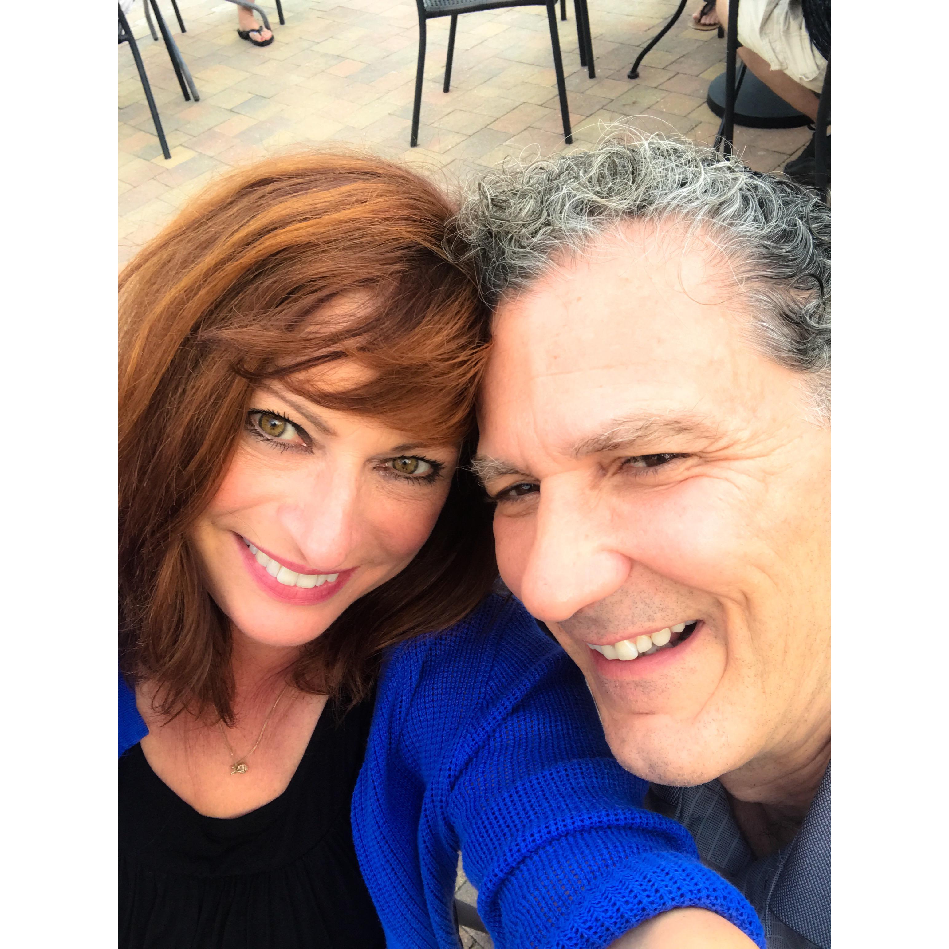 Celebrating the wine slushy that prompted our impromptu first date! ~McEachran Homestead Winery