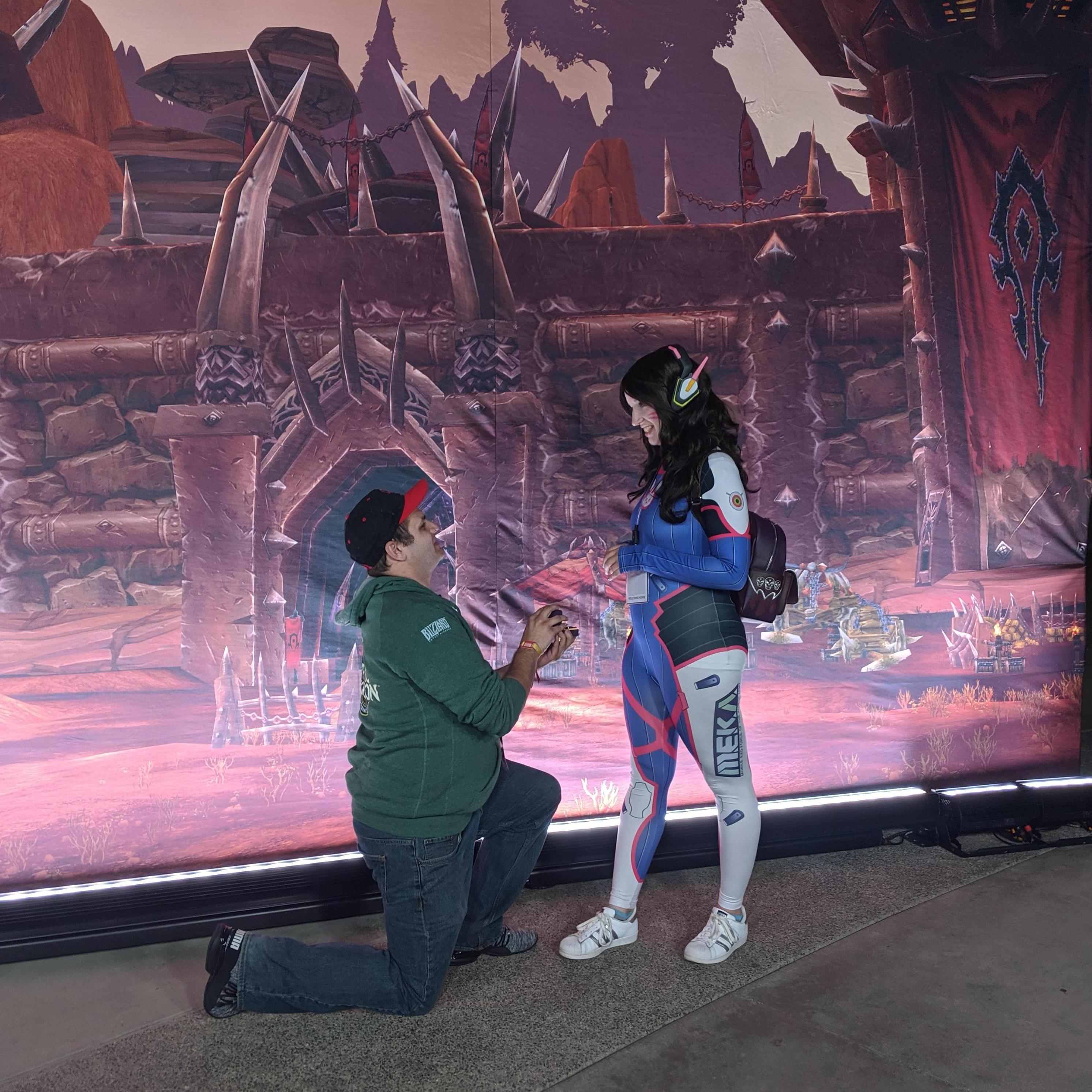 The moment he proposed.