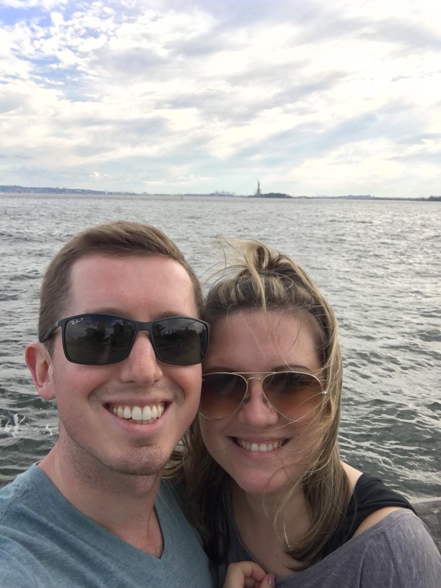 A surprise the day after the proposal, we traveled to NYC to celebrate.