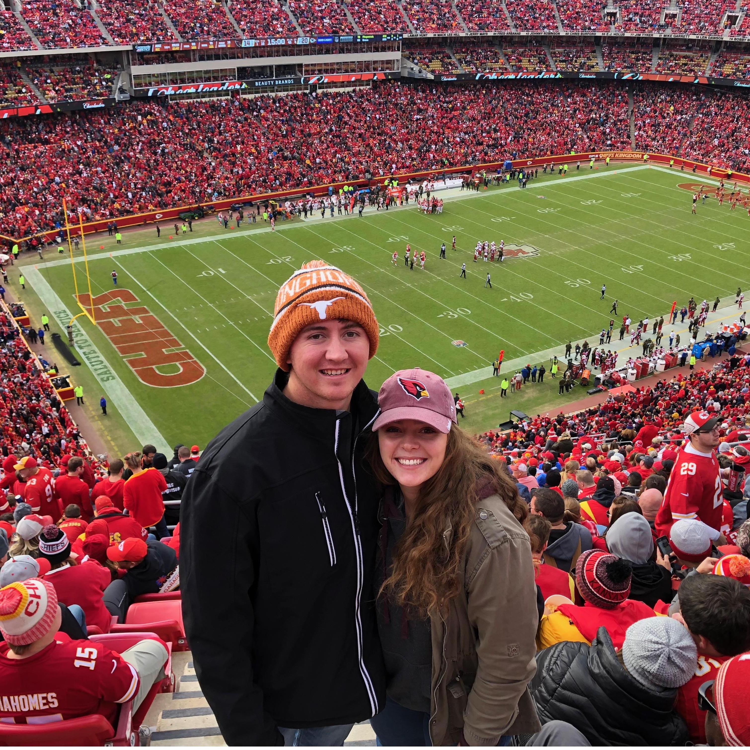 Cardinals at Chiefs game