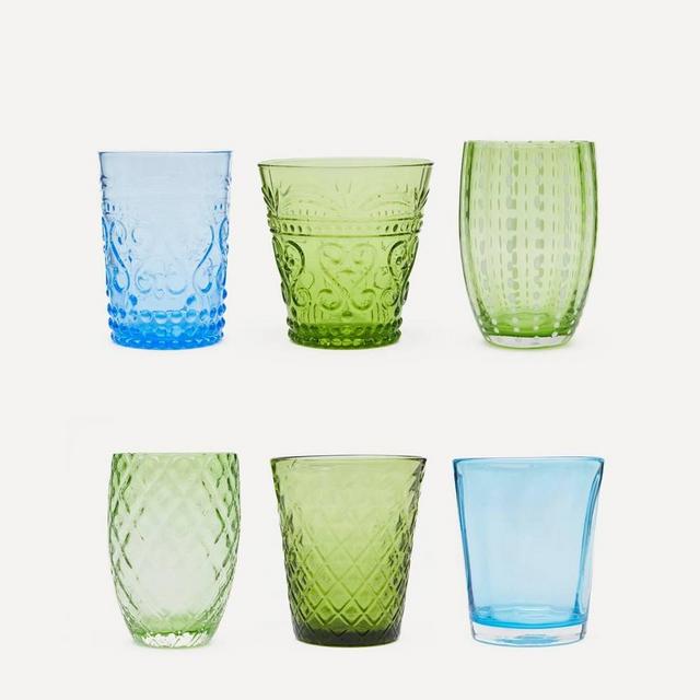 Melting Pot Assorted Glasses Set of 6