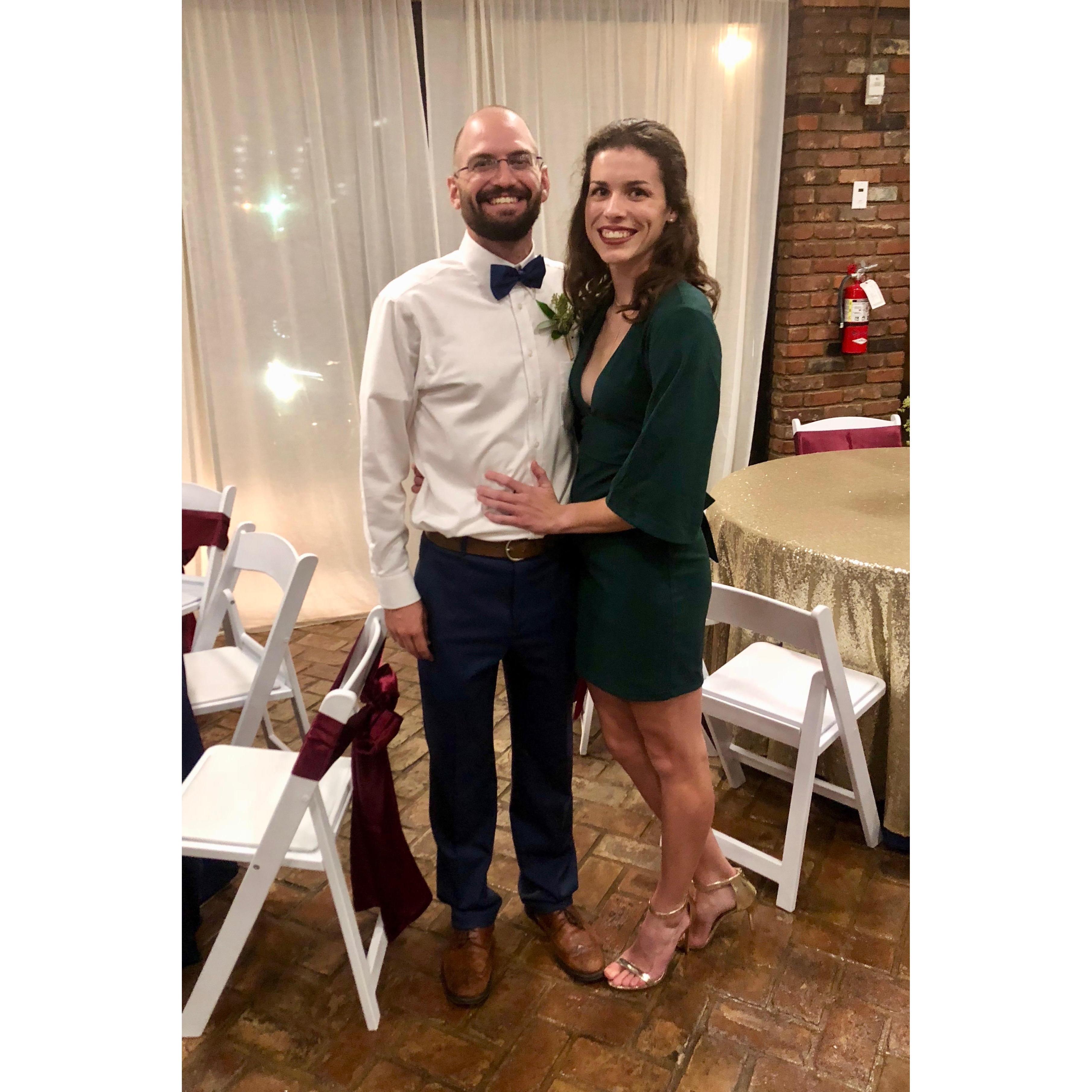 Celebrating John's sister's wedding. Got some great tips from Evan and Emily👌🏼