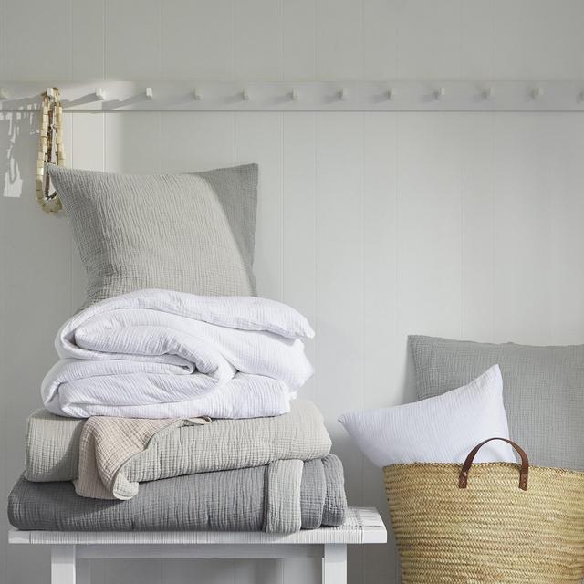 Cloud Cotton Quilt - Steel and Smoke - KING SIZE