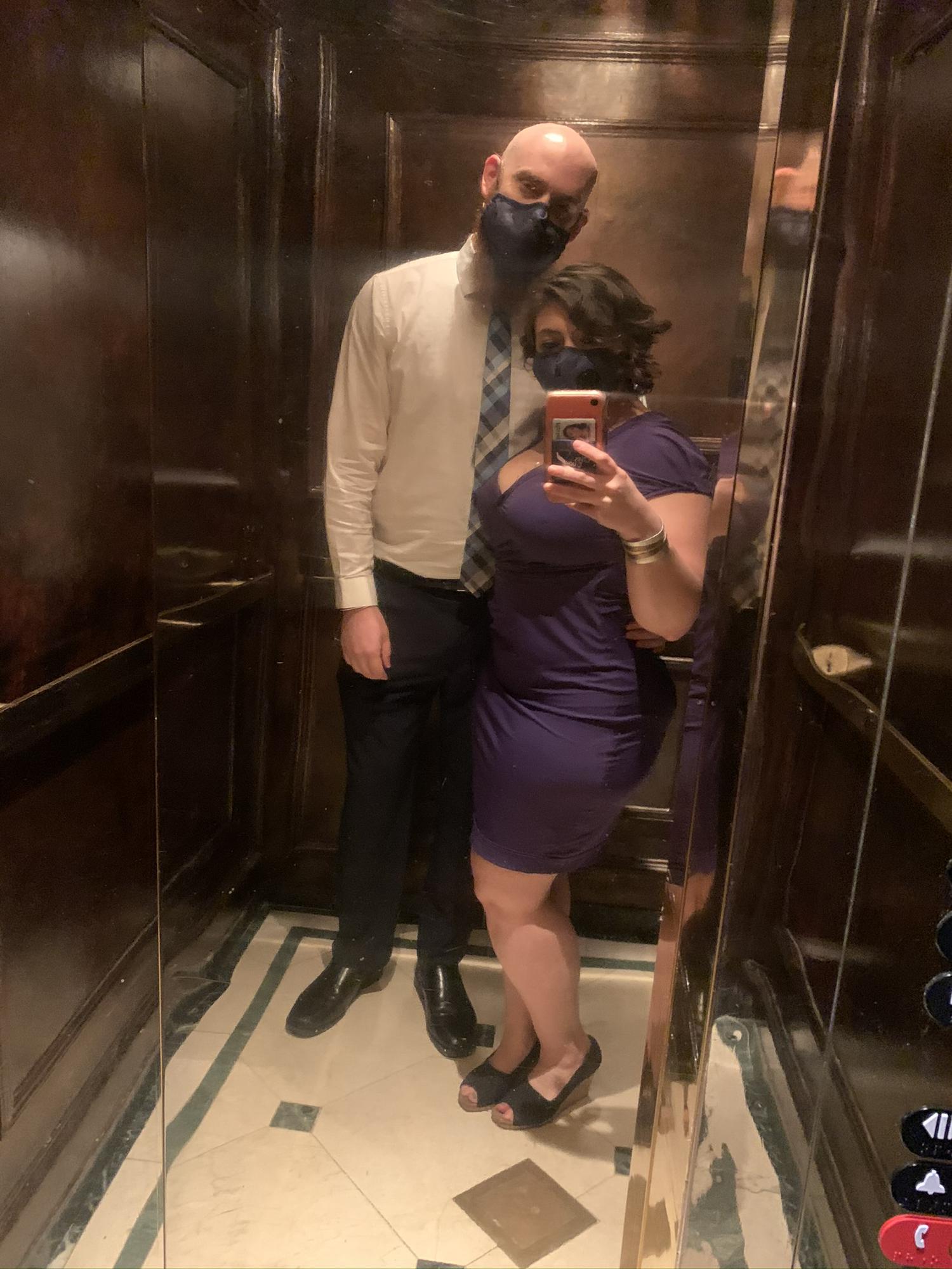 The night of our engagement before Ben proposed