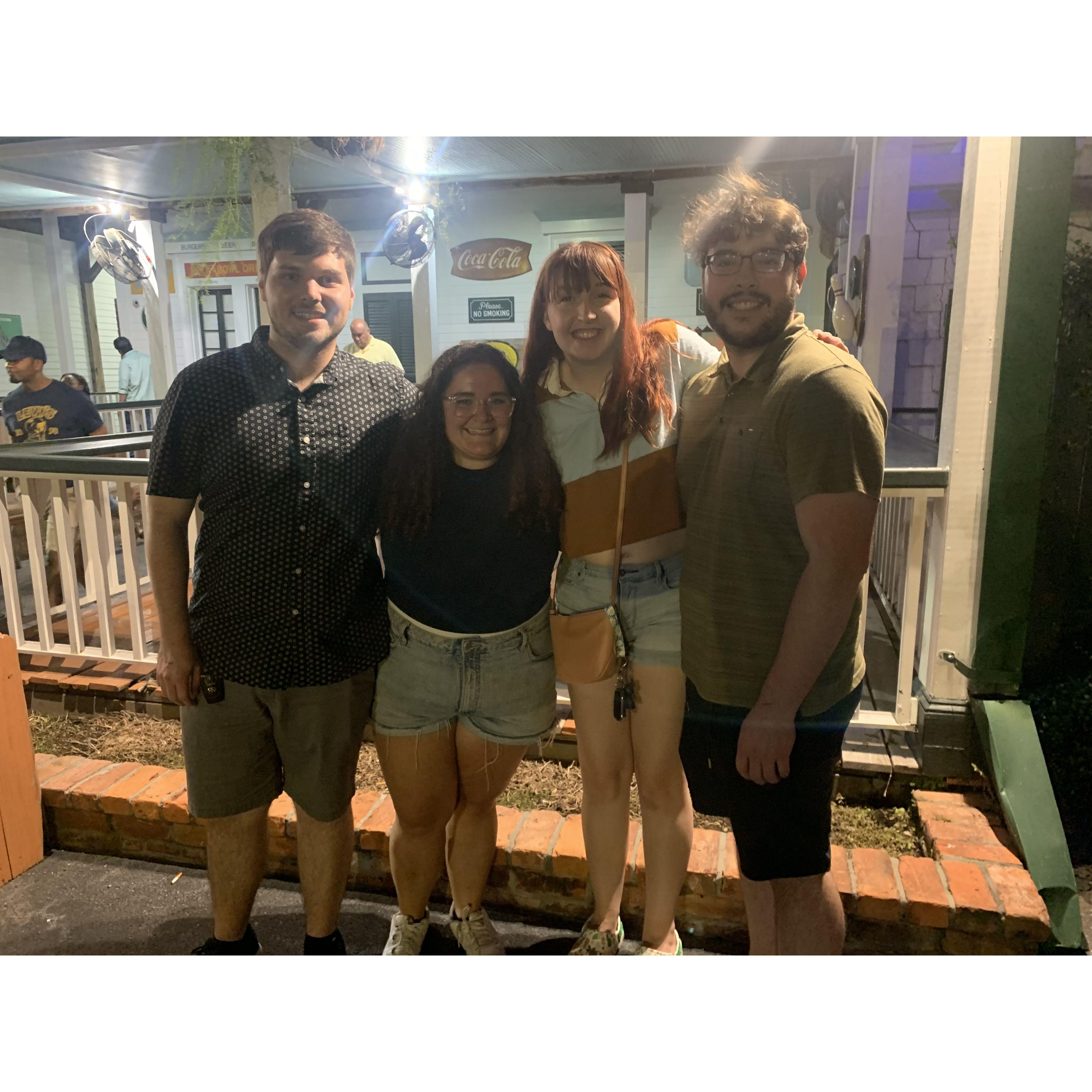 The last night with Elise before she left New Orleans