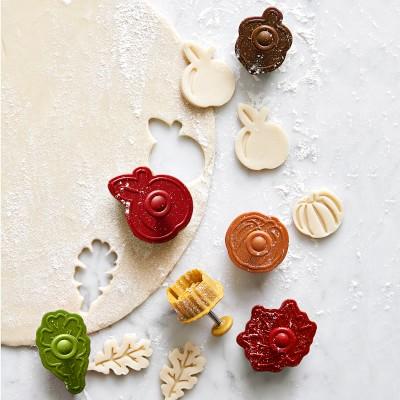 Williams Sonoma Fall Pie Punches & Impression Cookie Cutters, Set of 6