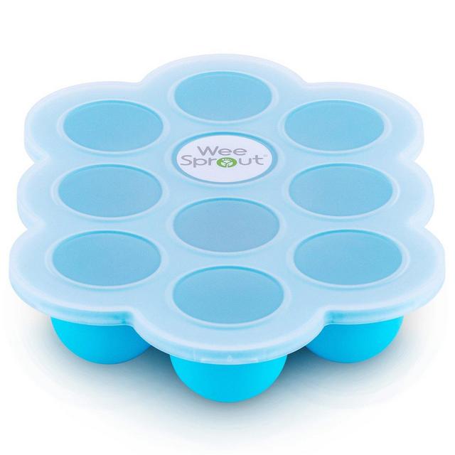 Silicone Baby Food Freezer Tray in Green