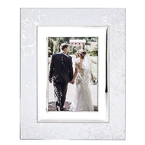Lenox Silver Peony Picture Frame 5"x7"
