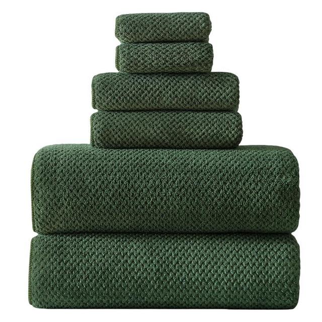 Akzpe 40x80 Inches Bath Sheets Towels for Adults Oversized Bath Towels Extra Large Luxury Super Soft Absorbent Quick Dry Microfiber (Olive Green,6PCS)