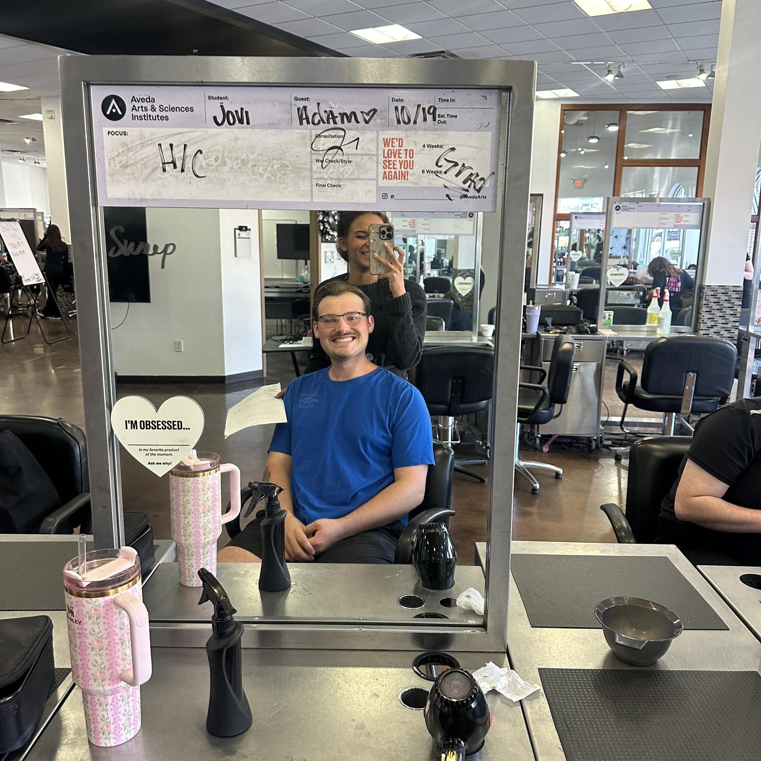 First time Adam was Jovi's client and gave him the best haircut he has had