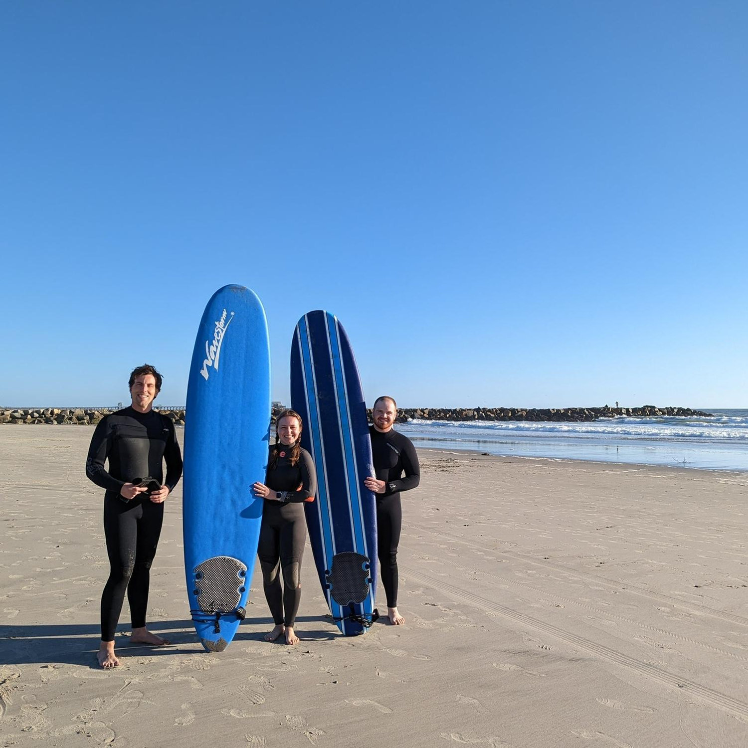 Hang ten! Our week in San Diego was made complete with a surfing lesson from Zach! He said conditions were 4/10, but they felt more like a 2/10 🤕