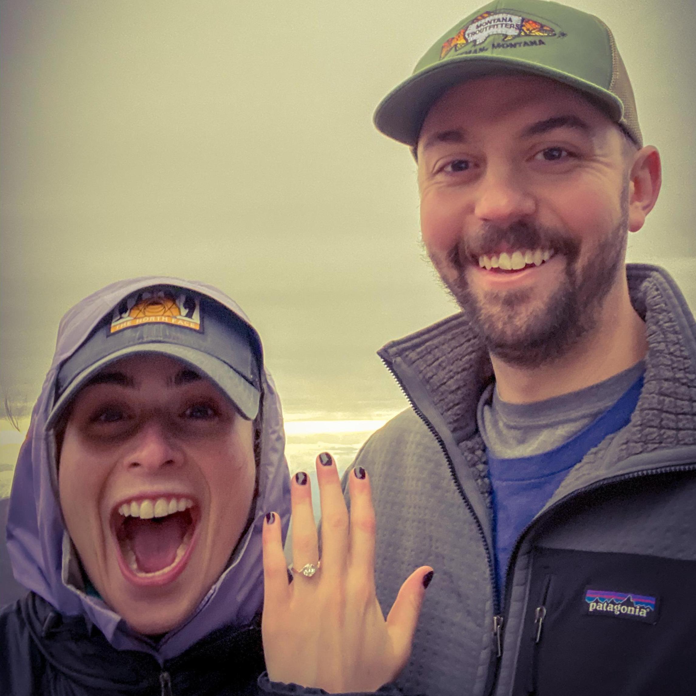 On the morning Alex proposed!