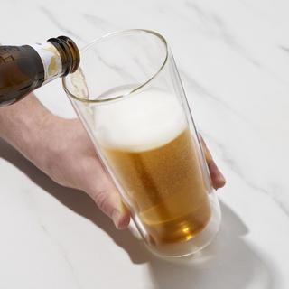 Double Walled Pint Glass, Set of 2