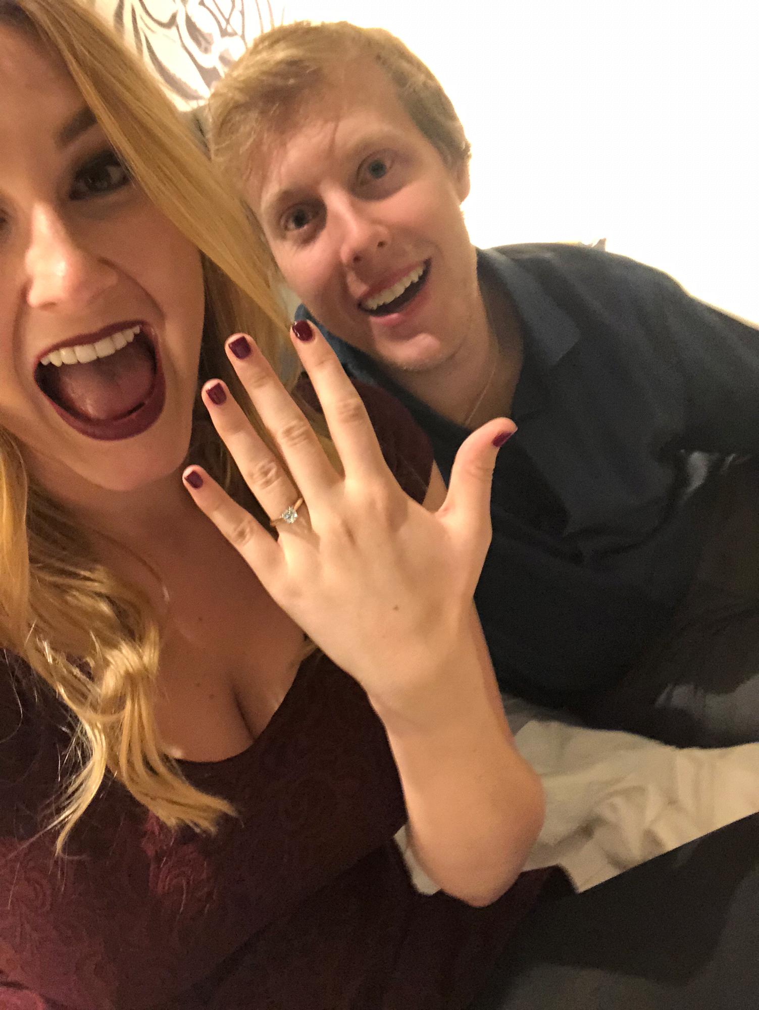 The night we got engaged! Post Nutcracker in Chicago December 2017