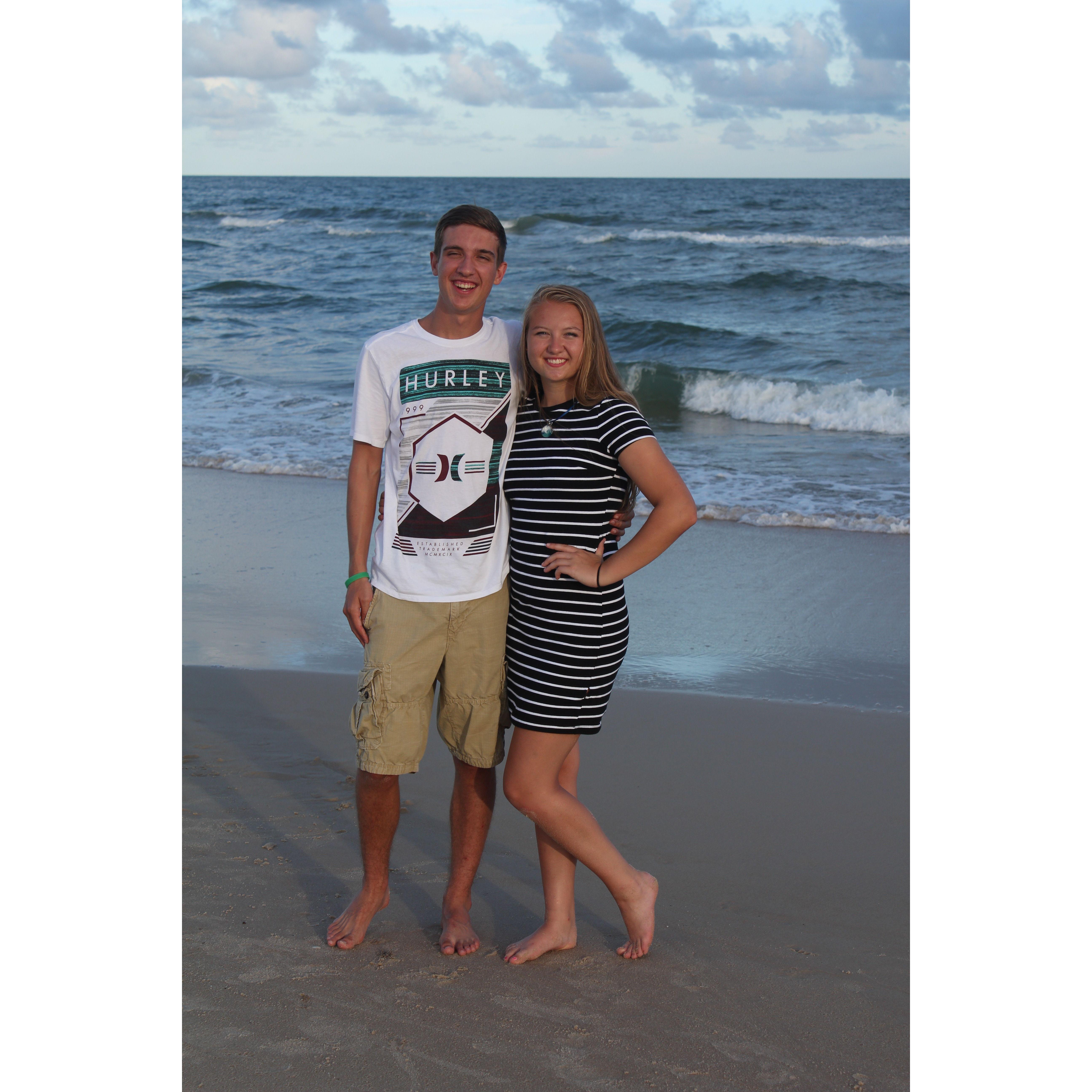 Our first trip together to the island - 2016