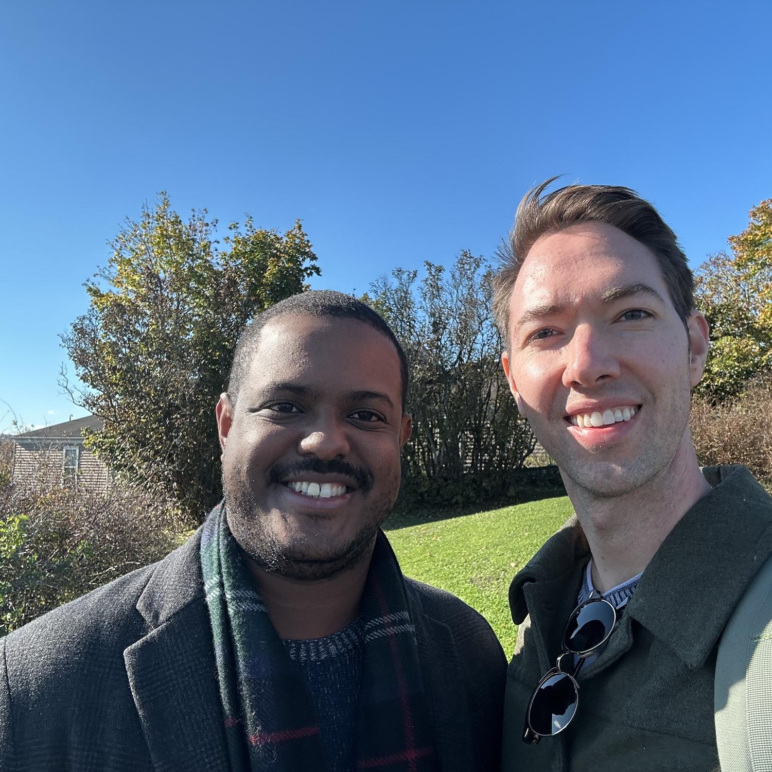 After Juan proposed to Mark in Hudson, NY 🥳