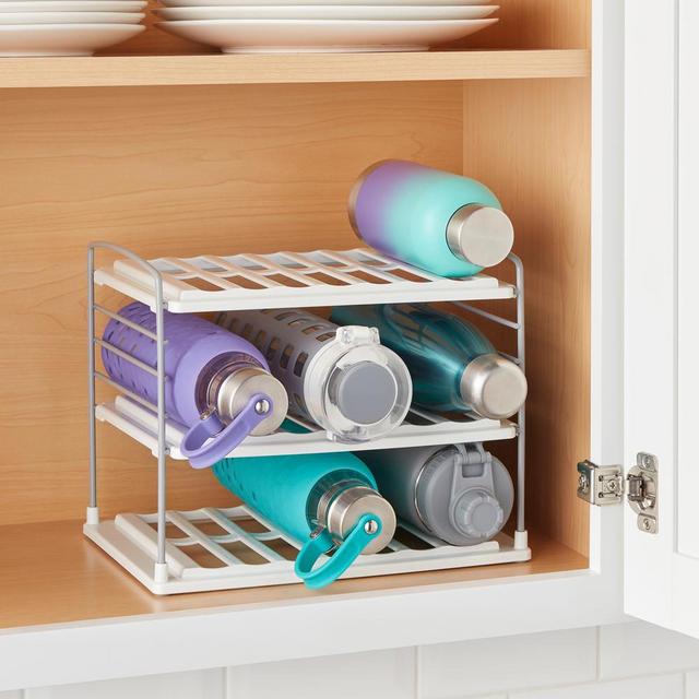 YouCopia UpSpace Water Bottle and Travel Mug Organizer, 3-Shelf-50315 - The Home Depot