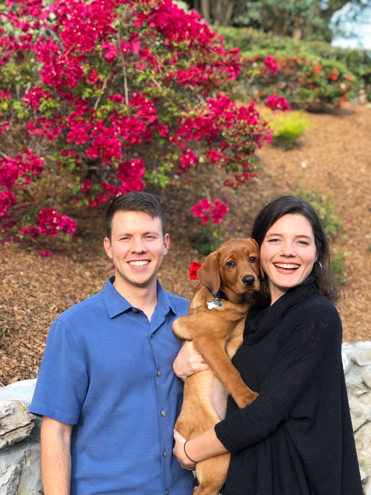 Claire and Taylor drove all the way to LA for Thanksgiving to show off their new best friend! She was the star of this gathering! Palos Verdes, 2018