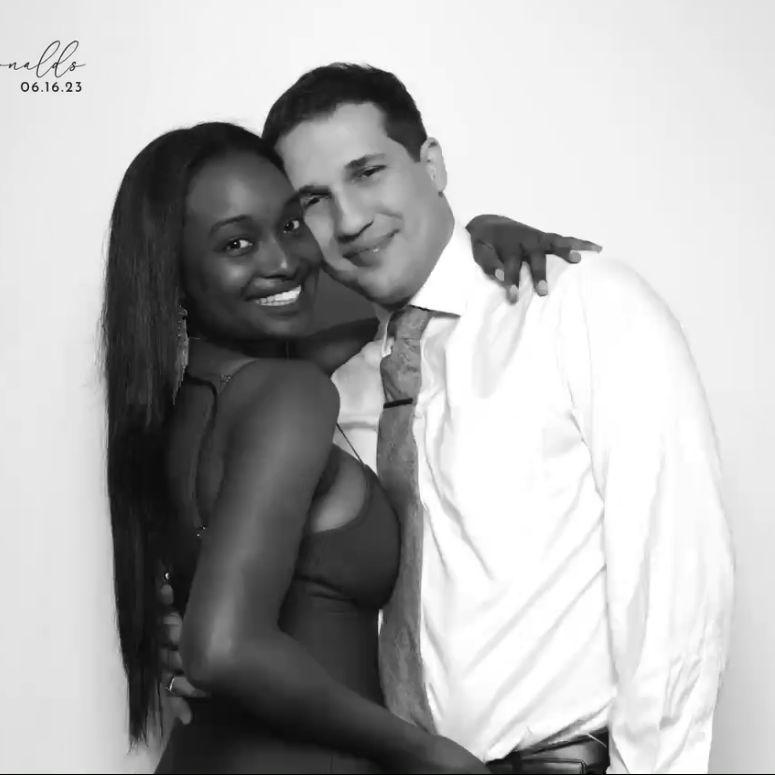 Elizabeth and Bryant's wedding in July of 2023.