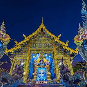 Honeymoon Red, White and Blue Temple Tour