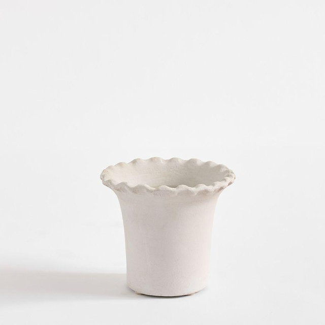 Palermo Cachepot, Small - Chalk White