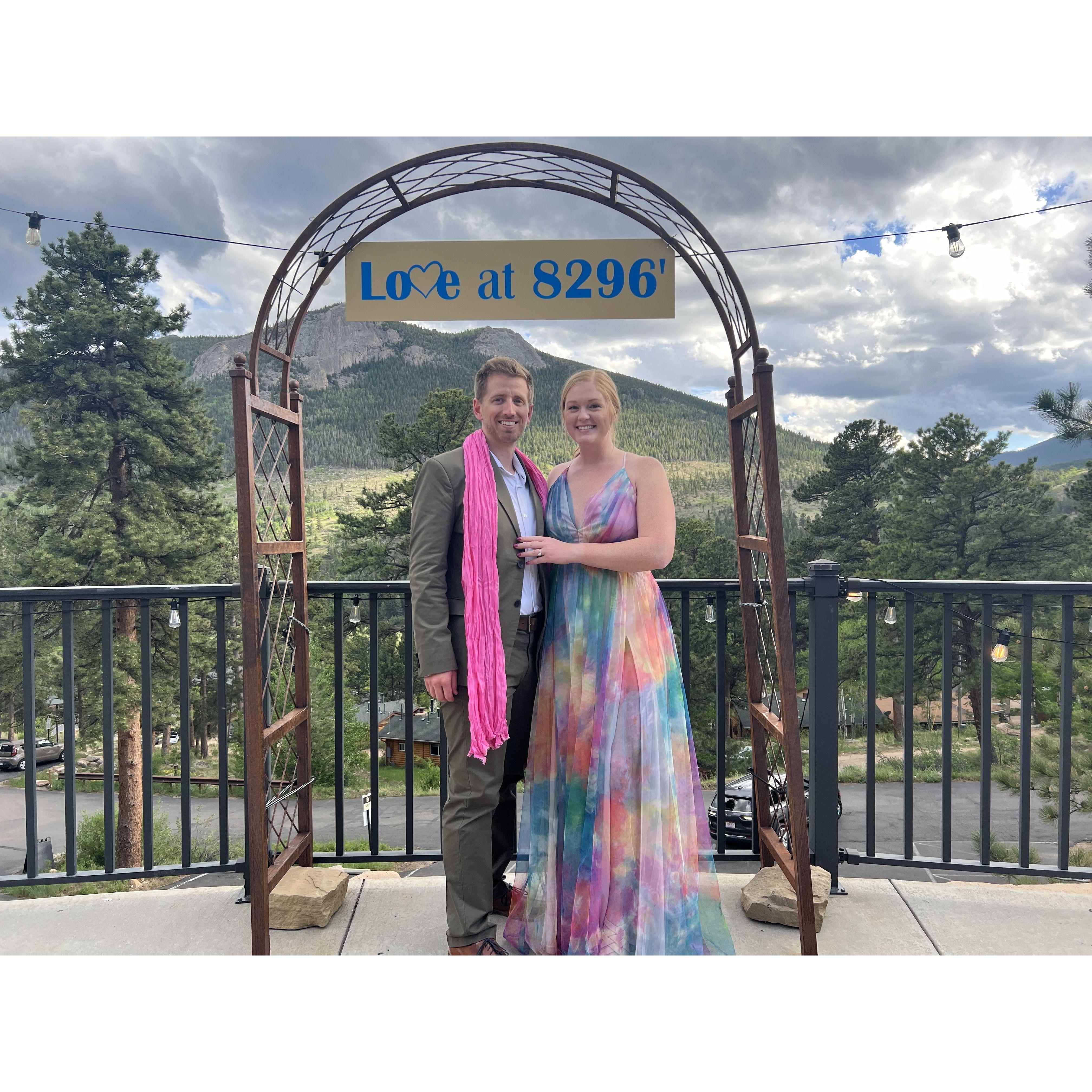 Love at 8296' in Estes Park, CO