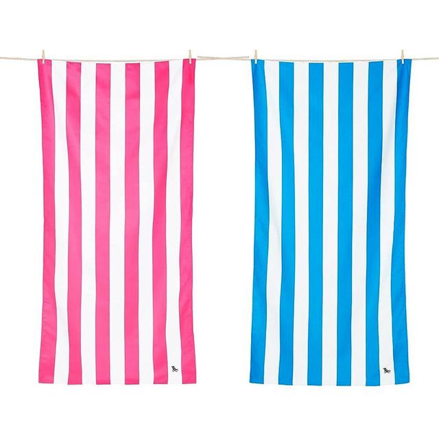 Dock & Bay Beach Towel Bundle - 2X Cabana Beach Towel - for Travel, Swimming, Camping, Holiday - Super Absorbent, Quick Dry, Sand Free - Compact, Lightweight - 100% Recycled Materials - Includes Bag