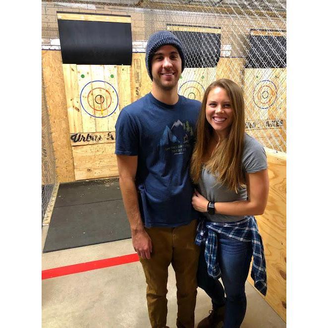 Axe throwing with some friends!