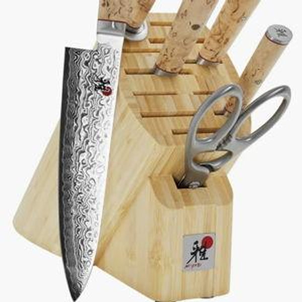 Birchwood 7-Piece Knife Block Set