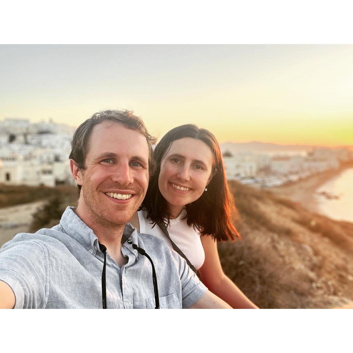 Enjoying sunset on Naxos Island, Greece (2022)