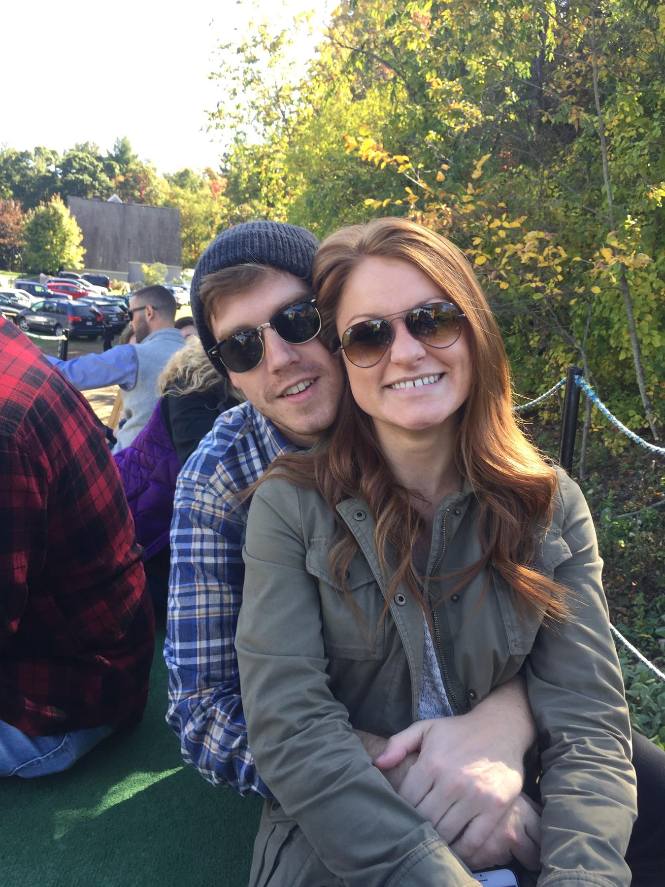 Steph's first and tragically last New England apple picking.