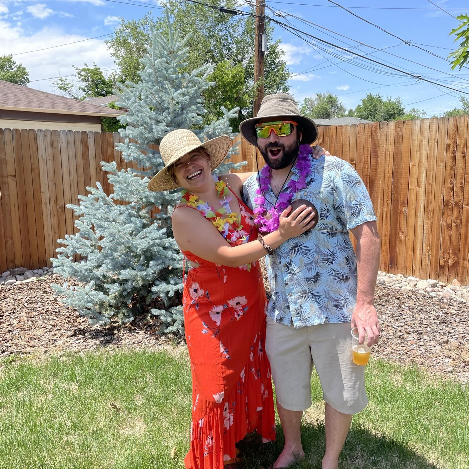 Stevie's 30th Luau birthday party! One of many parties we have hosted and will continue to host for our family and friends!