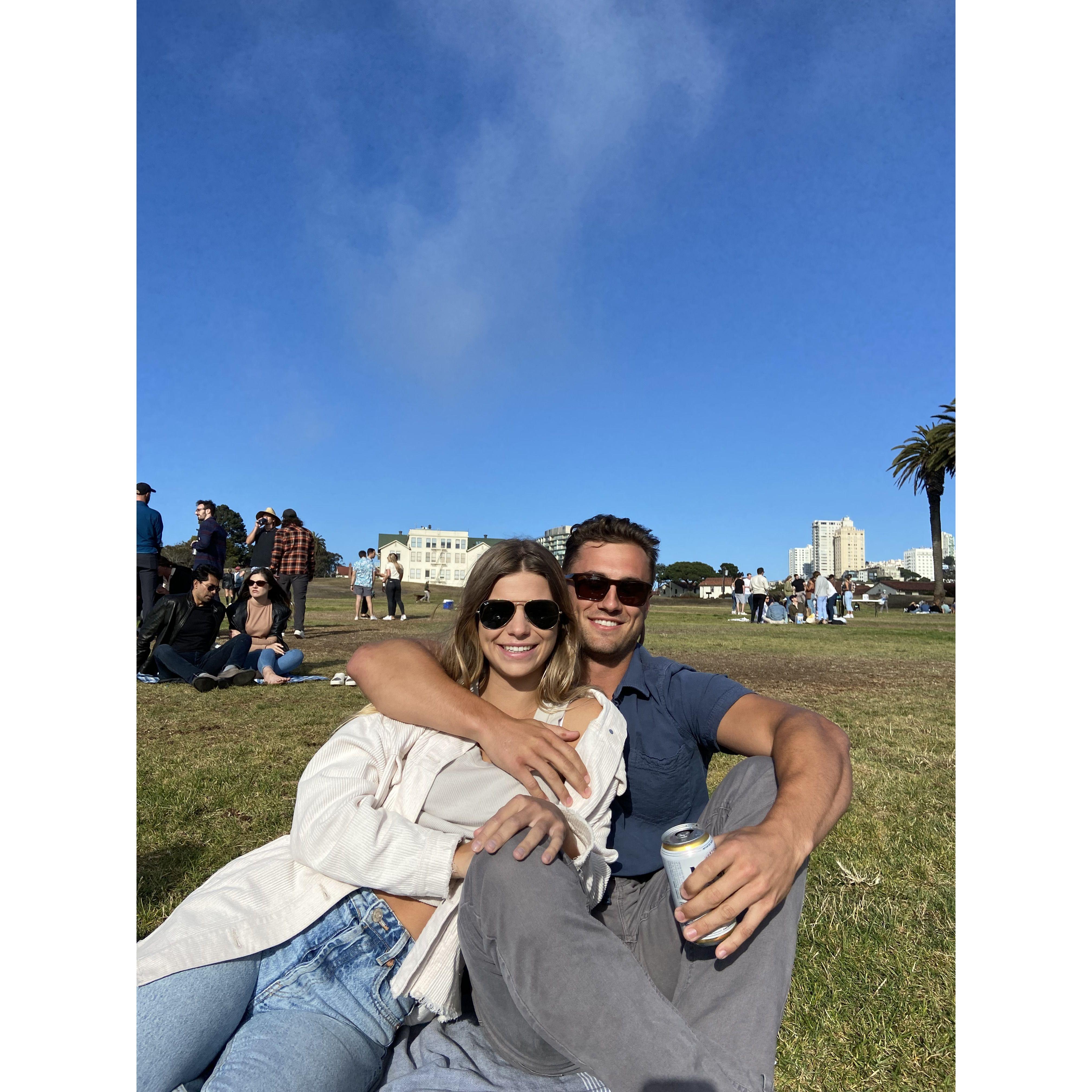 CJ first time visiting me in SF, June 2021