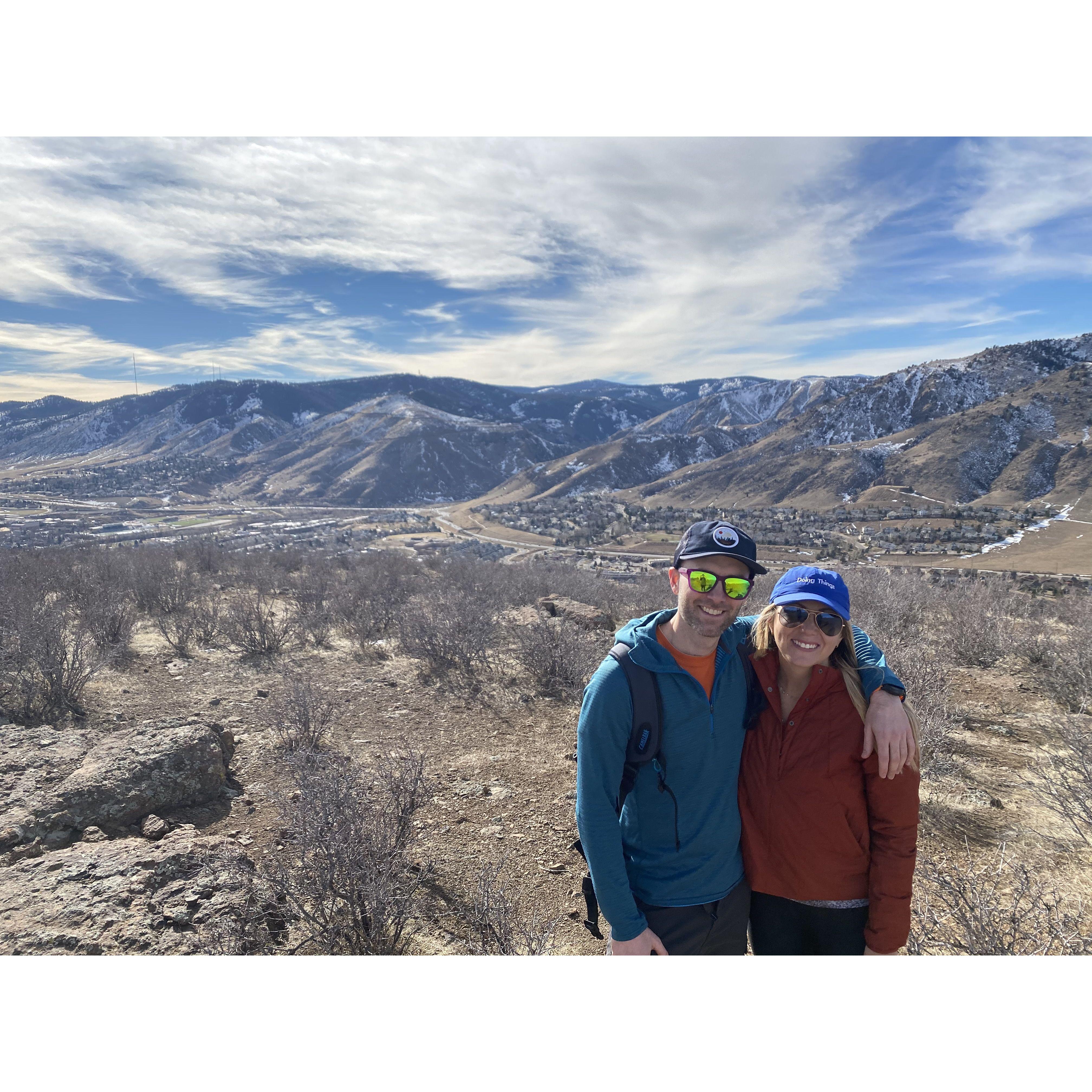 Our first official date - North Table Mountain hike... our new backyard!