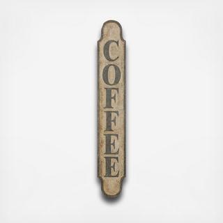 Coffee Embossed Metal Wall Decor