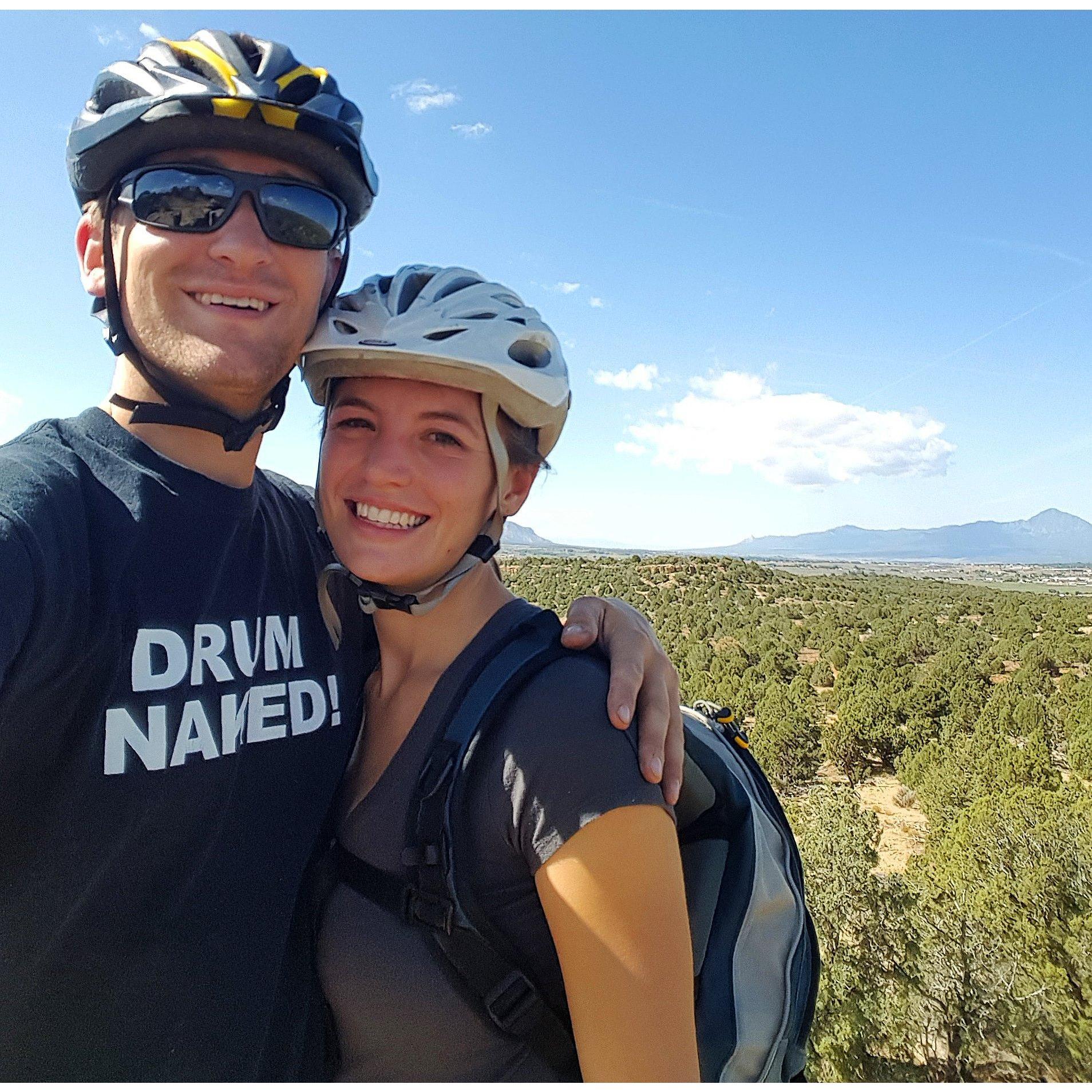 Mountain biking, Phil's World trail. Cortez, CO.