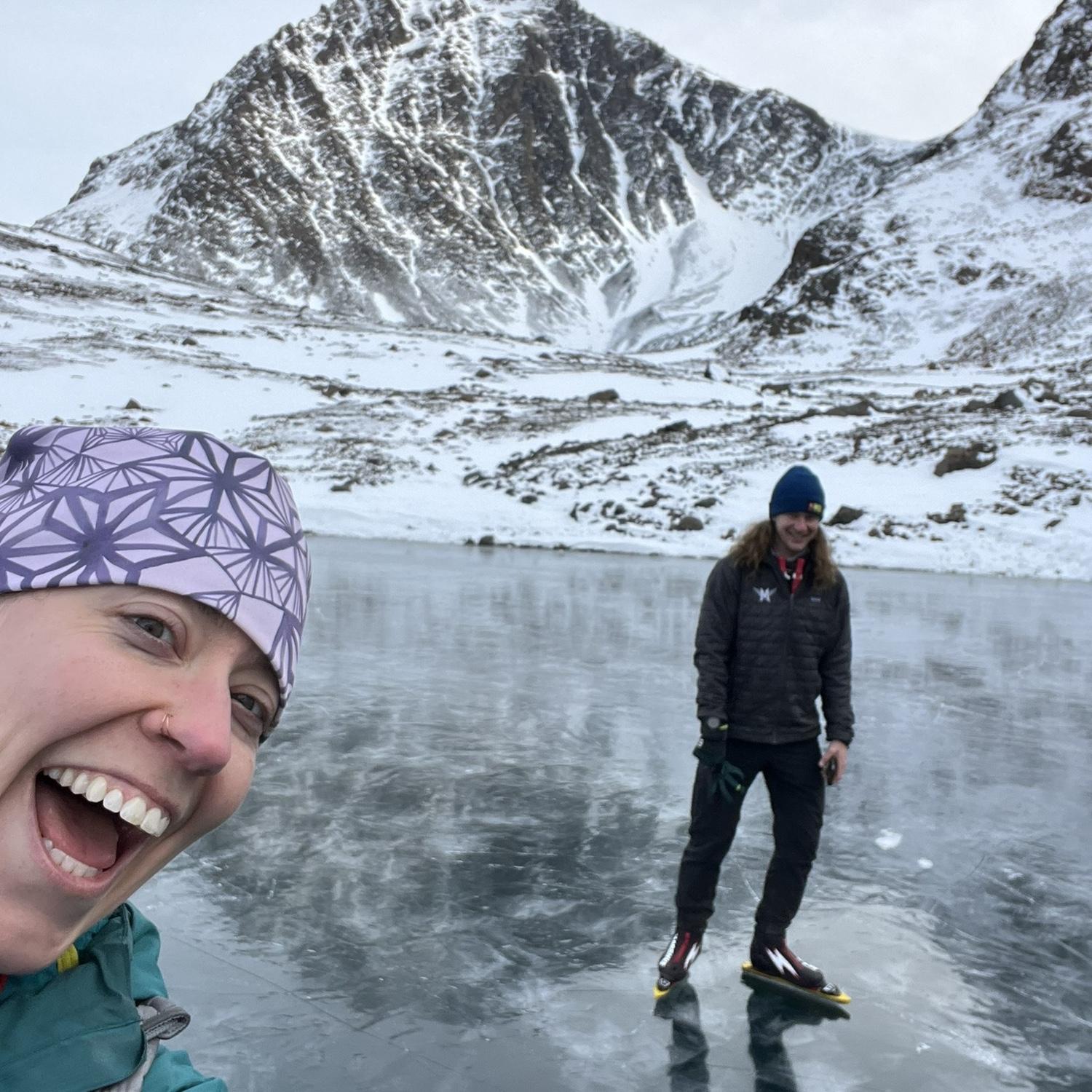 Wild ice skating