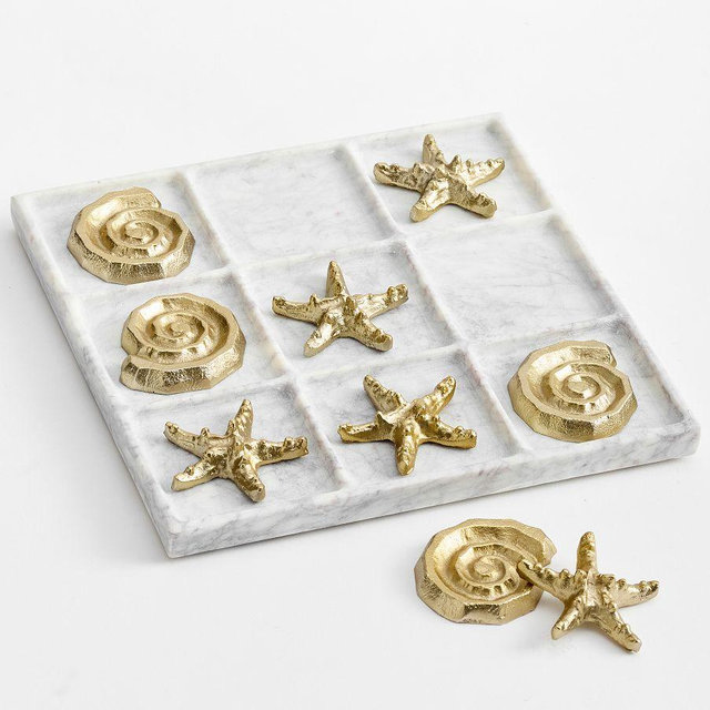 Shell & Marble Tic Tac Toe