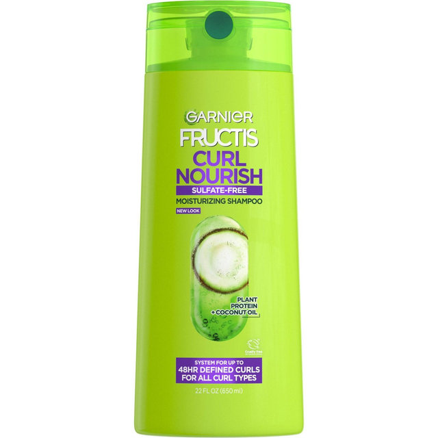 Garnier Fructis Curl Nourish Sulfate-Free Shampoo Infused with Coconut Oil & Glycerin - 22 fl oz
