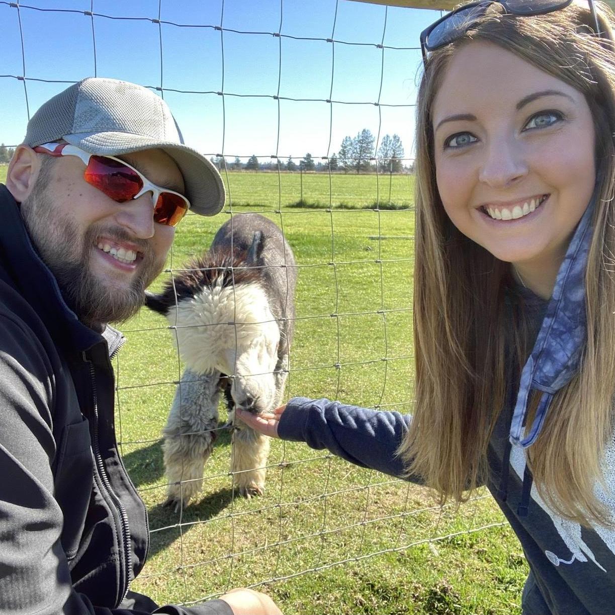 On a weekend trip to Bend, Oregon we drove past an alpaca farm and I couldn’t stop talking about it. On the way home Mike insisted that we stop and feed all of the alpacas. It was the best!