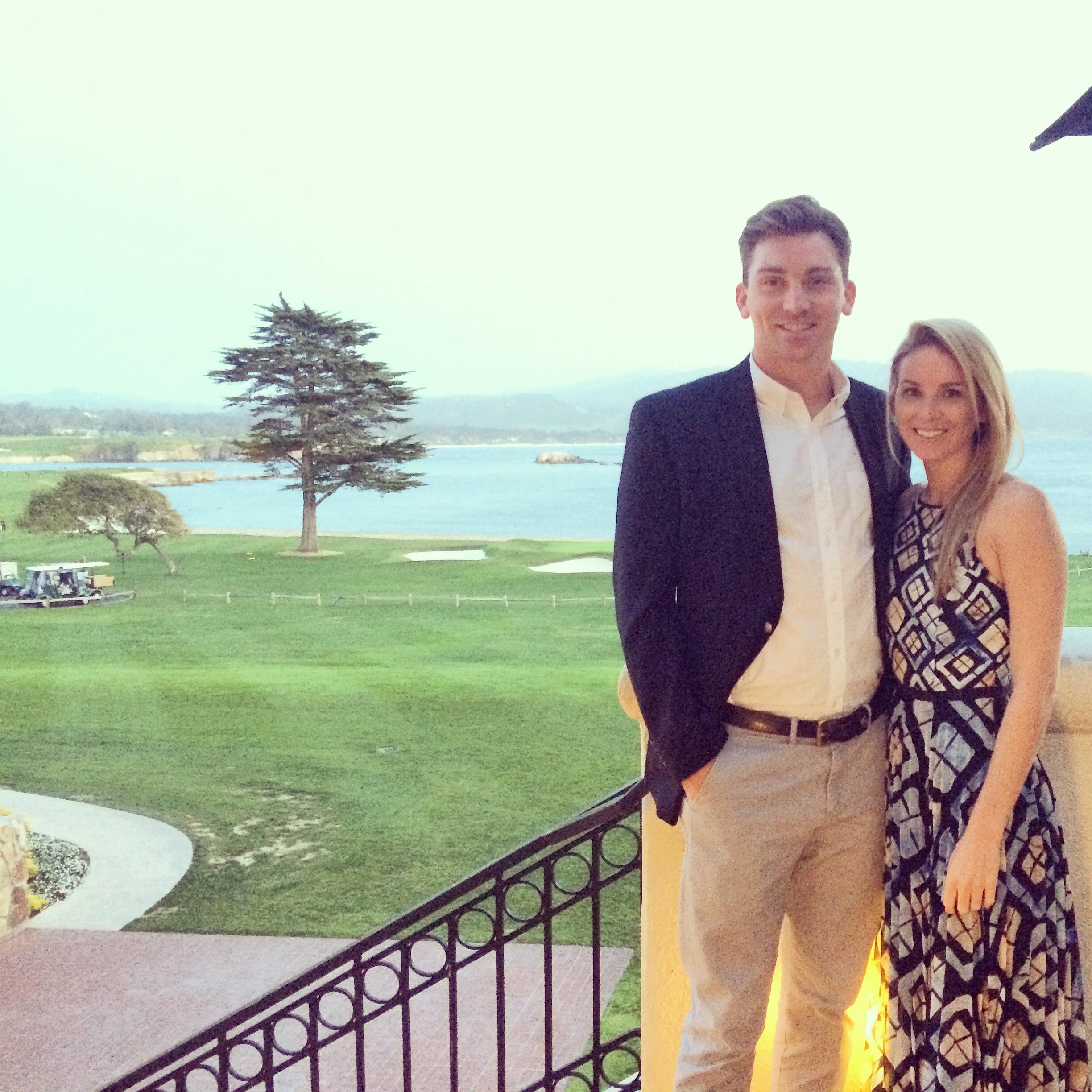 Taking in the views at Pebble Beach, 2015