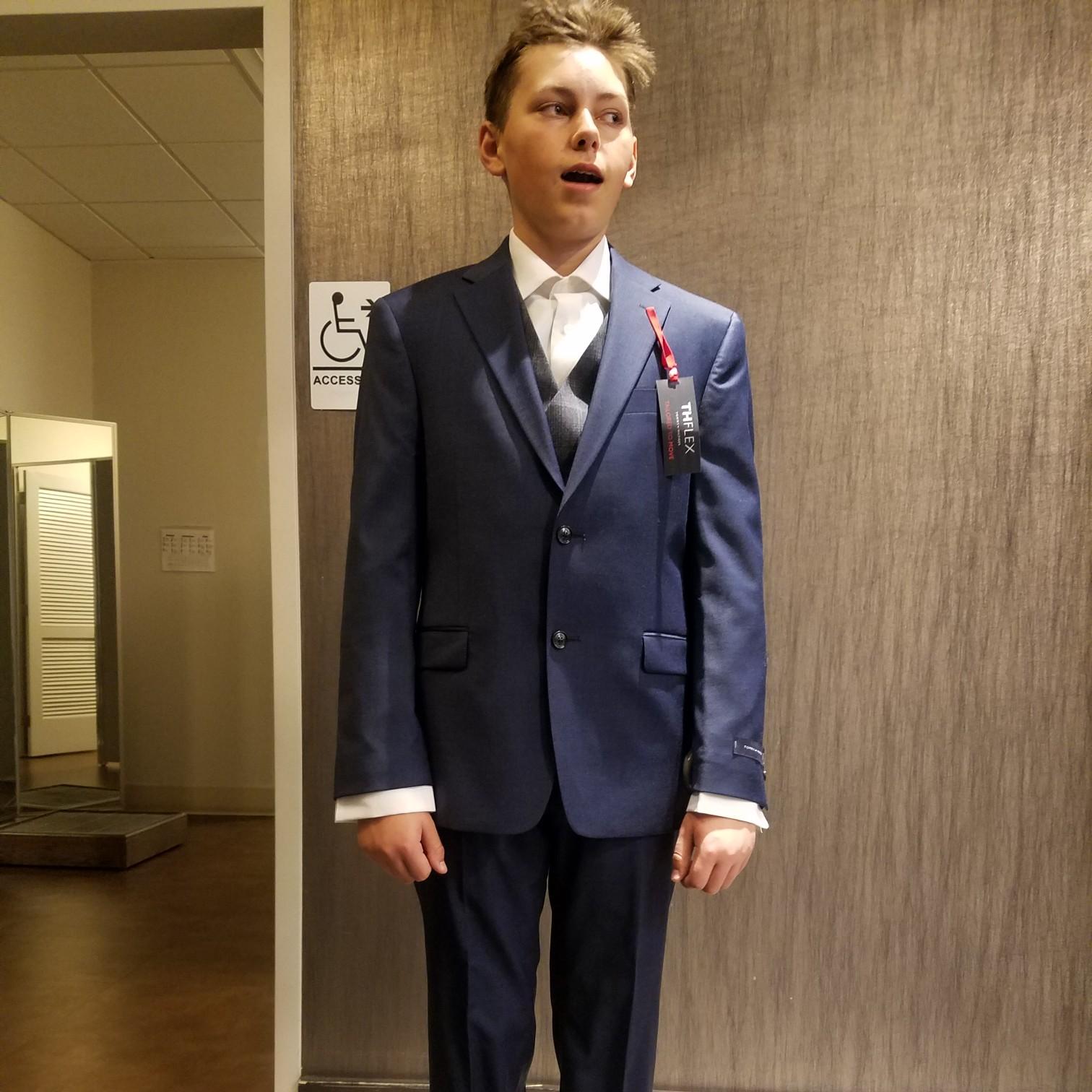 Suit buying for Clayton