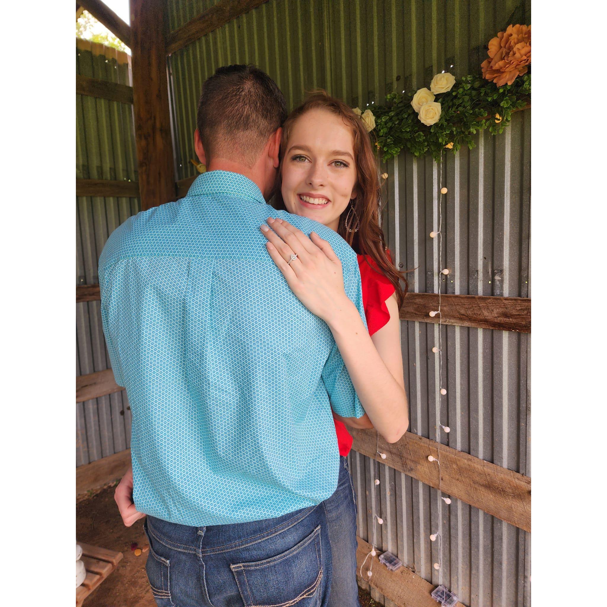 She said YES!
