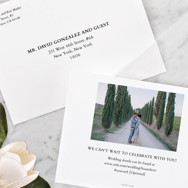 Verona Type | Black | Zola Save The Dates