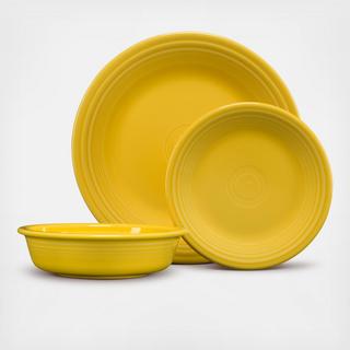 Classic Rim 3-Piece Place Setting, Service for 1