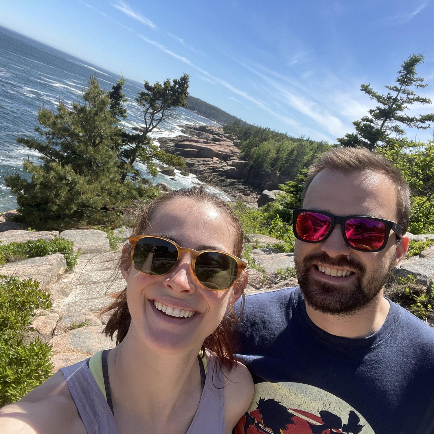 Acadia during Andrew's first visit to Maine