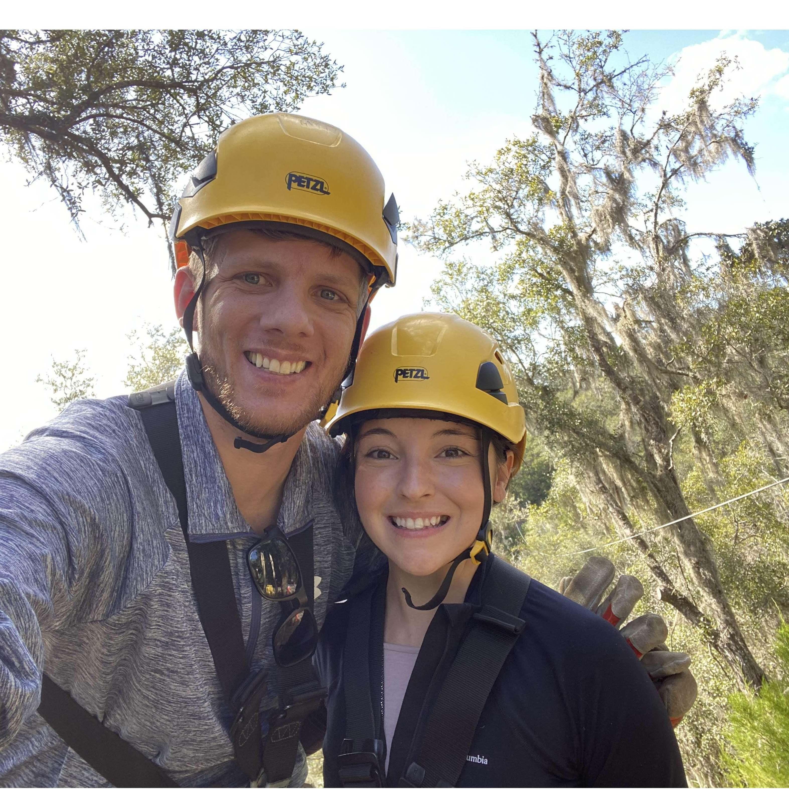 Ziplining for Kristin's Birthday