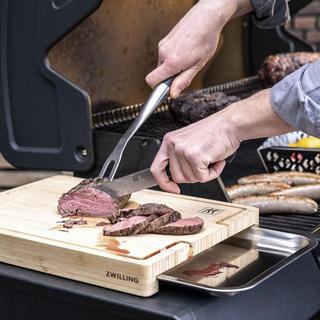 BBQ+ Bamboo Cutting Board with Tray